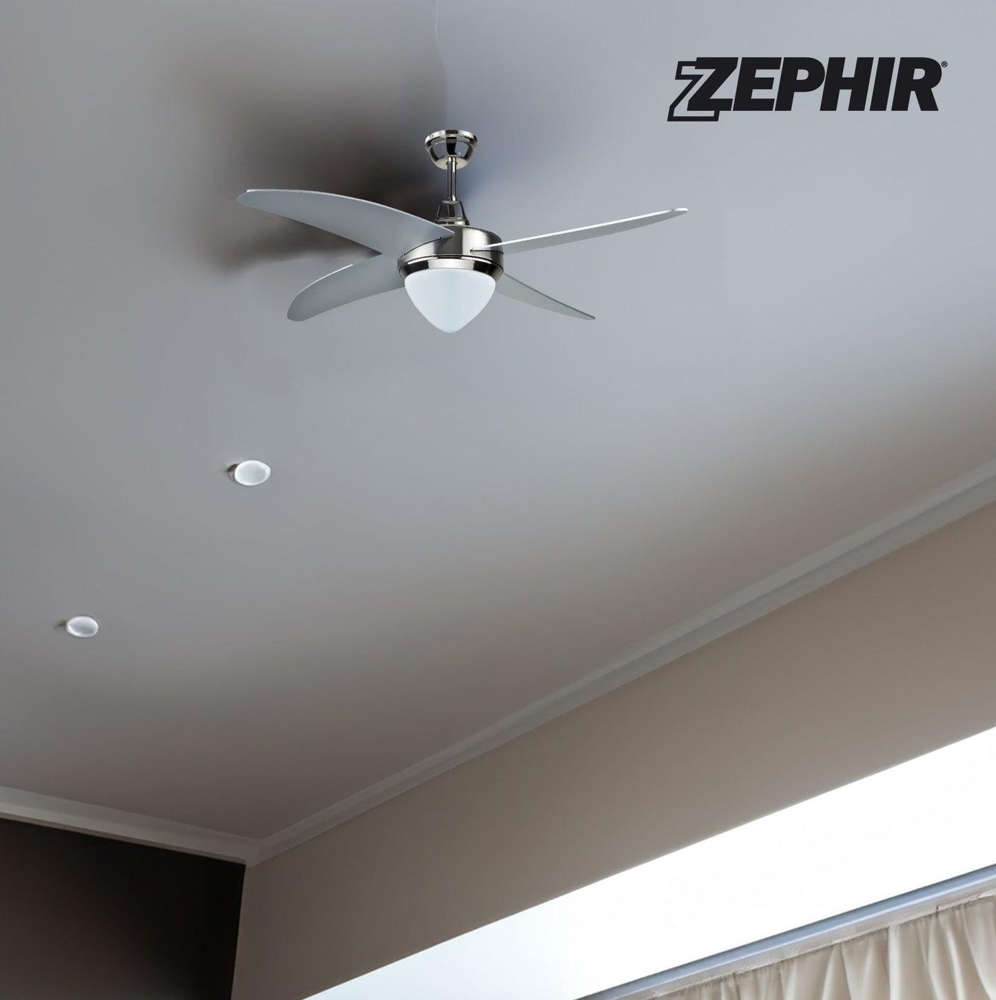 Decorative Ceiling Fan & Lamp Holder with remote 122cm