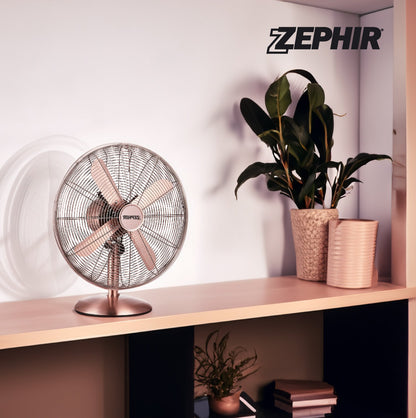 Bronze Metal Desk Fan 40cm- 50w