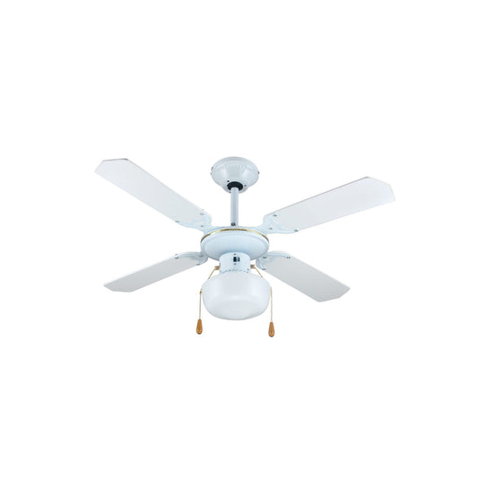 Decorative Ceiling Fan & Lamp Holder with Cord Control 107cm