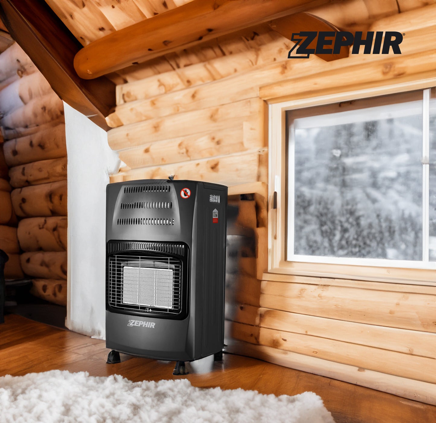 Gas Heater Foldable Black
