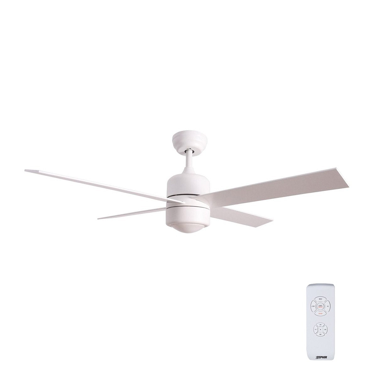Ceiling Fan & LED With Remote Control Wood Blades 120cm