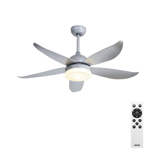 5 Blades Ceiling Fan & LED With Remote 132cm