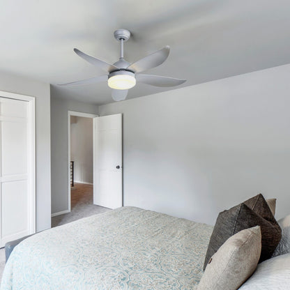 5 Blades Ceiling Fan & LED With Remote 132cm