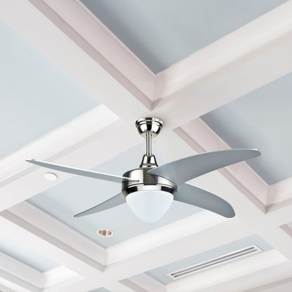 Decorative Ceiling Fan & Lamp Holder with remote 122cm