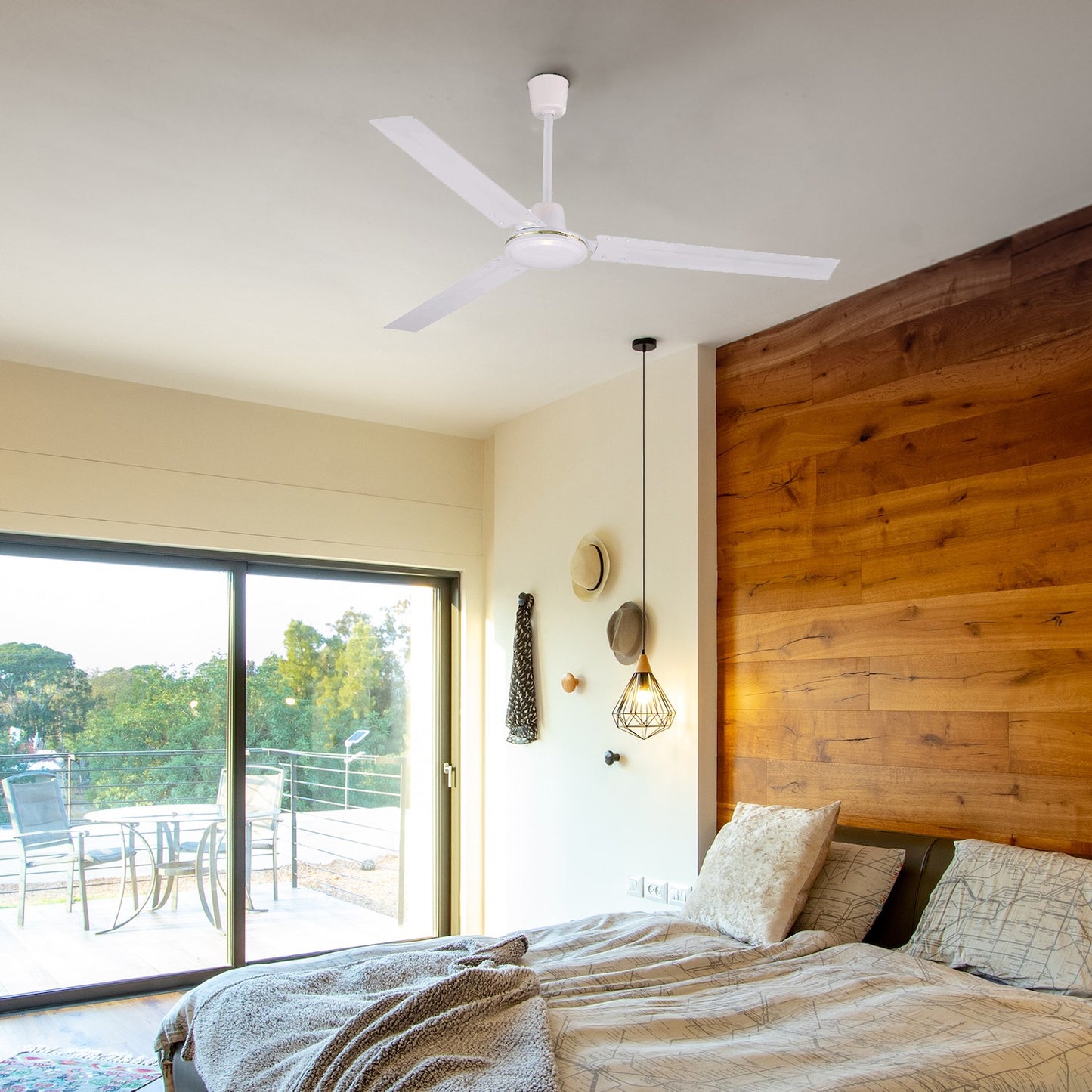 Industrial Ceiling Fan Wall Control 120cm