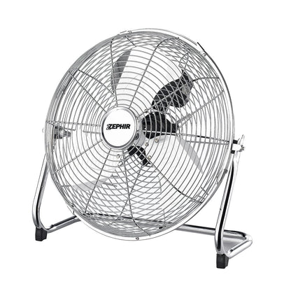 Large Chrome Floor Fan 45cm - 120w