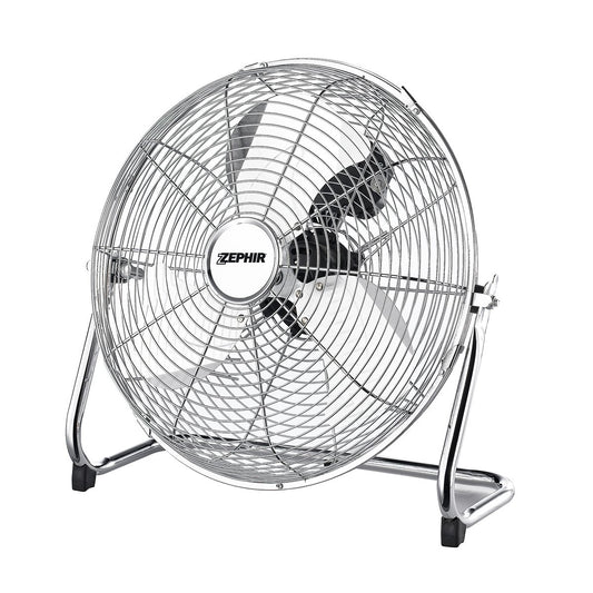 Large Chrome Floor Fan 45cm - 120w